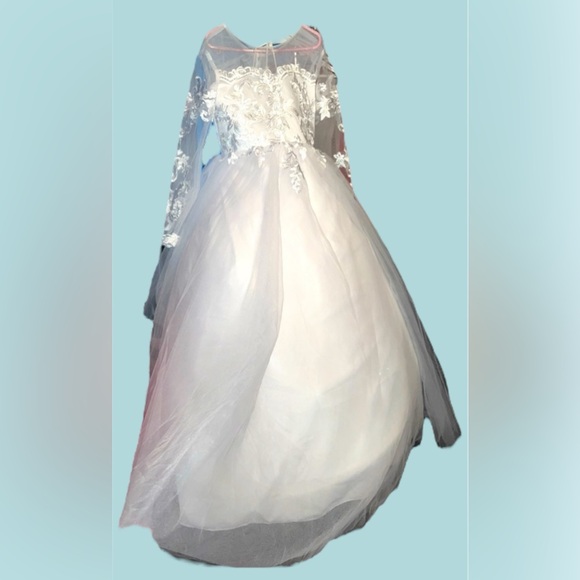 TERANI COUTURE Super Puffy Prom Wedding Gown Any Occasion White